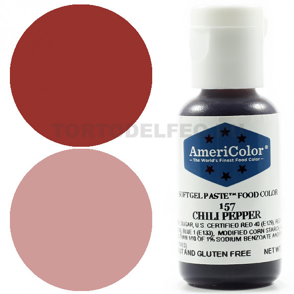 Краситель гелевый Америколор 21гр Chili pepper (чили перец) 157