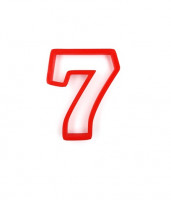 Вырубка цифра 7 высота 6см