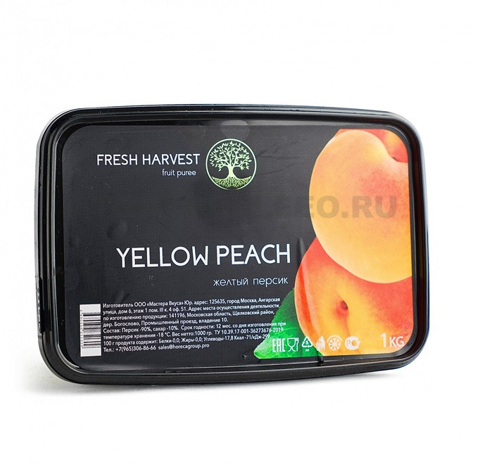 Пюре Персик 1кг Fresh Harvest