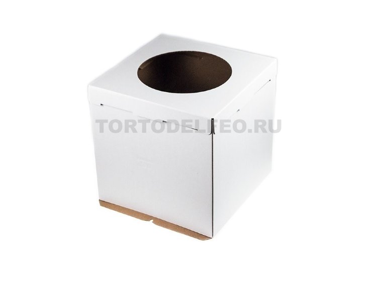 Коробка для торта с окном 40*40*35см
