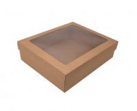 Коробочка для зефира 21*17*5,5см Крафт