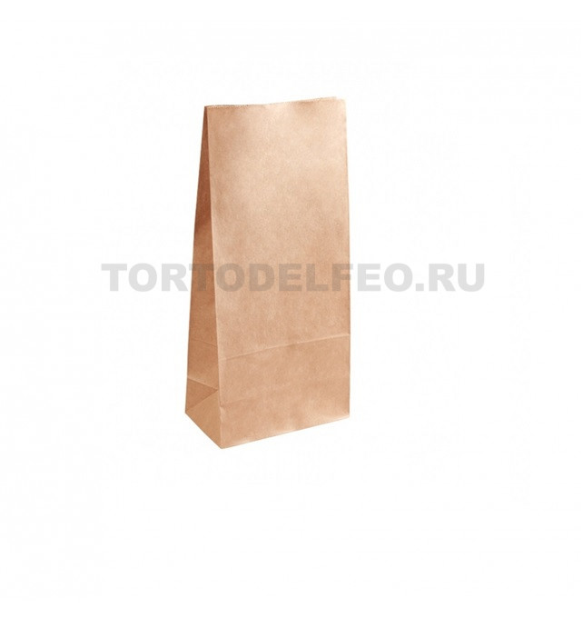 Бумажный пакет 12*8*24см Крафт