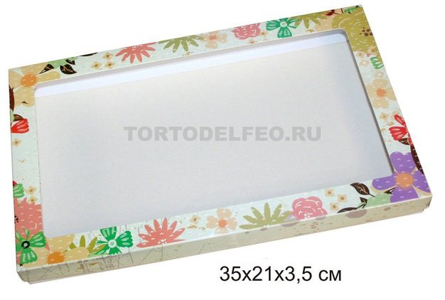Коробочка для пряников 35*21*3,5см бабочки
