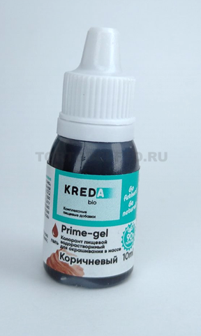 Краситель гелевый Креда коричневый 10гр