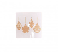 Трафарет Новогодние игрушки 15*15см