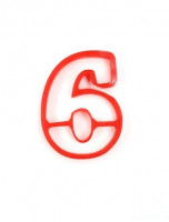Вырубка цифра 6 высота 8см