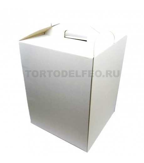 Коробка для торта 30*30*40см с ручками