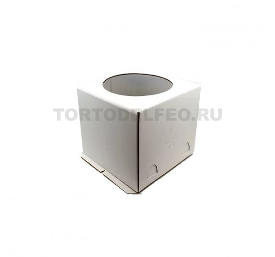 Коробка для торта с окном 22*22*19см