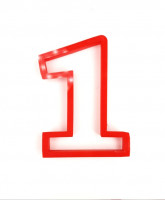 Вырубка цифра 1 высота 10см