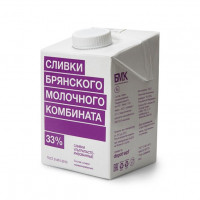 Сливки 0,5л т/п Брянские 33%